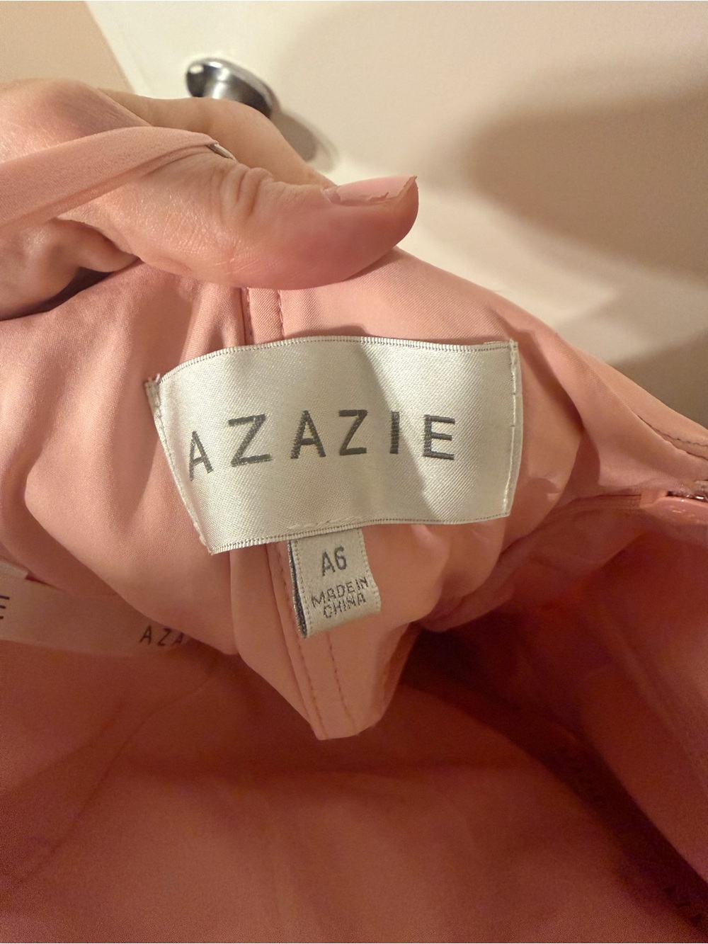 Azazie Catie Bridesmaid Dress in Powder Pink - Picture 5 of 7